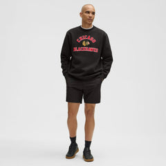Chicago Blackhawks lululemon Steady State Crew - Black | NHL on sale