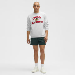Chicago Blackhawks lululemon Steady State Crew - Heathered Core Ultra Light Grey | NHL Clearance