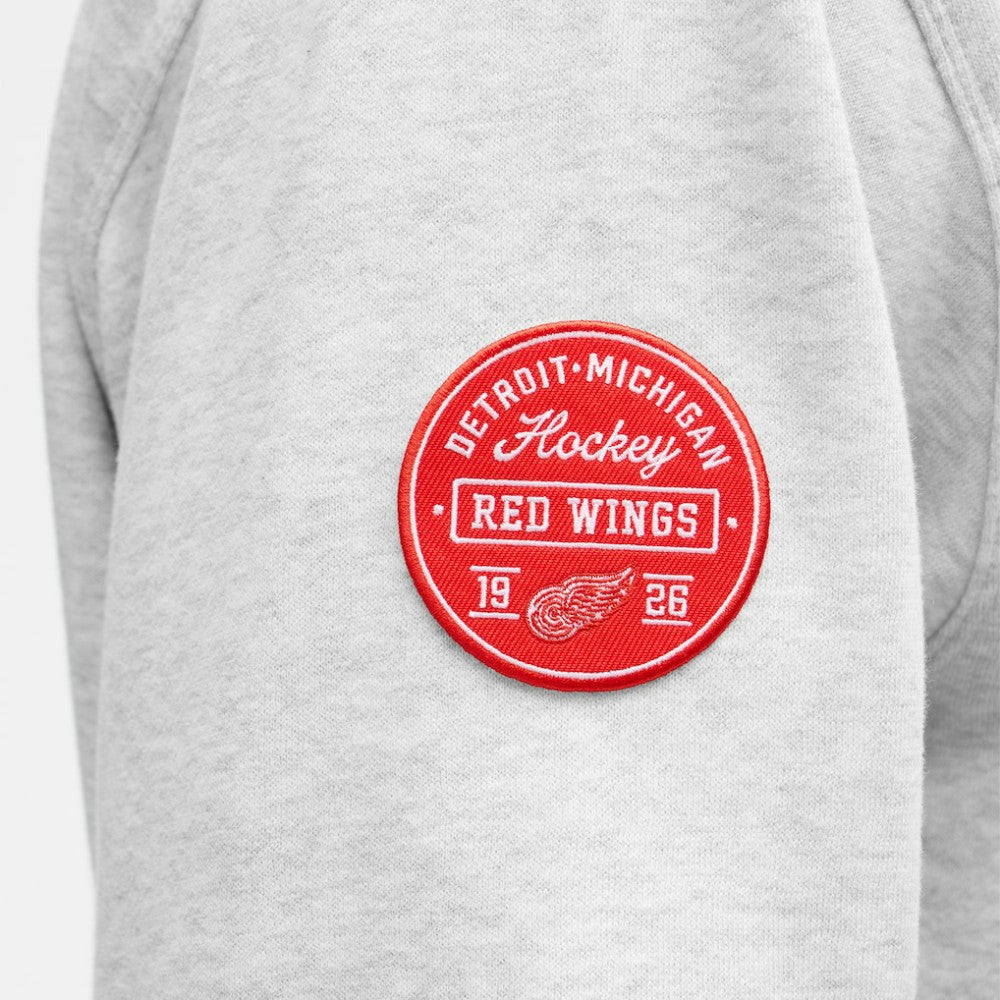 Detroit Red Wings lululemon Steady State Pullover Hoodie - Heathered Core Ultra Light Grey | NHL Clearance