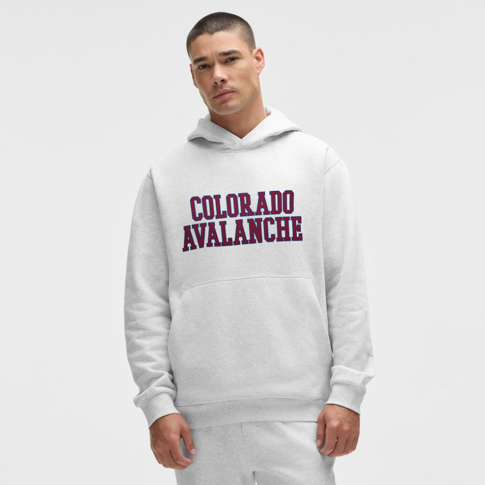 Colorado Avalanche lululemon Steady State Pullover Hoodie - Heathered Core Ultra Light Grey | NHL on sale