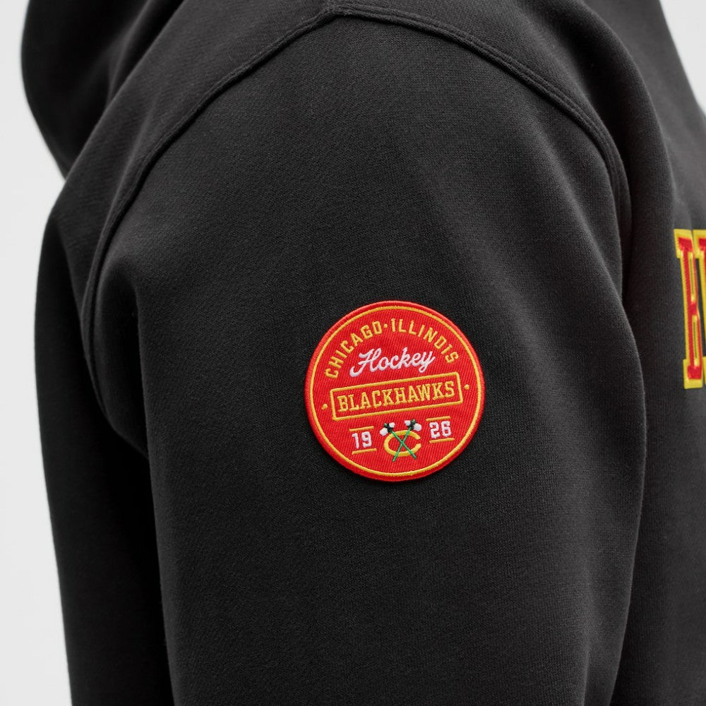 Chicago Blackhawks lululemon Steady State Pullover Hoodie - Black | NHL Lifestyle