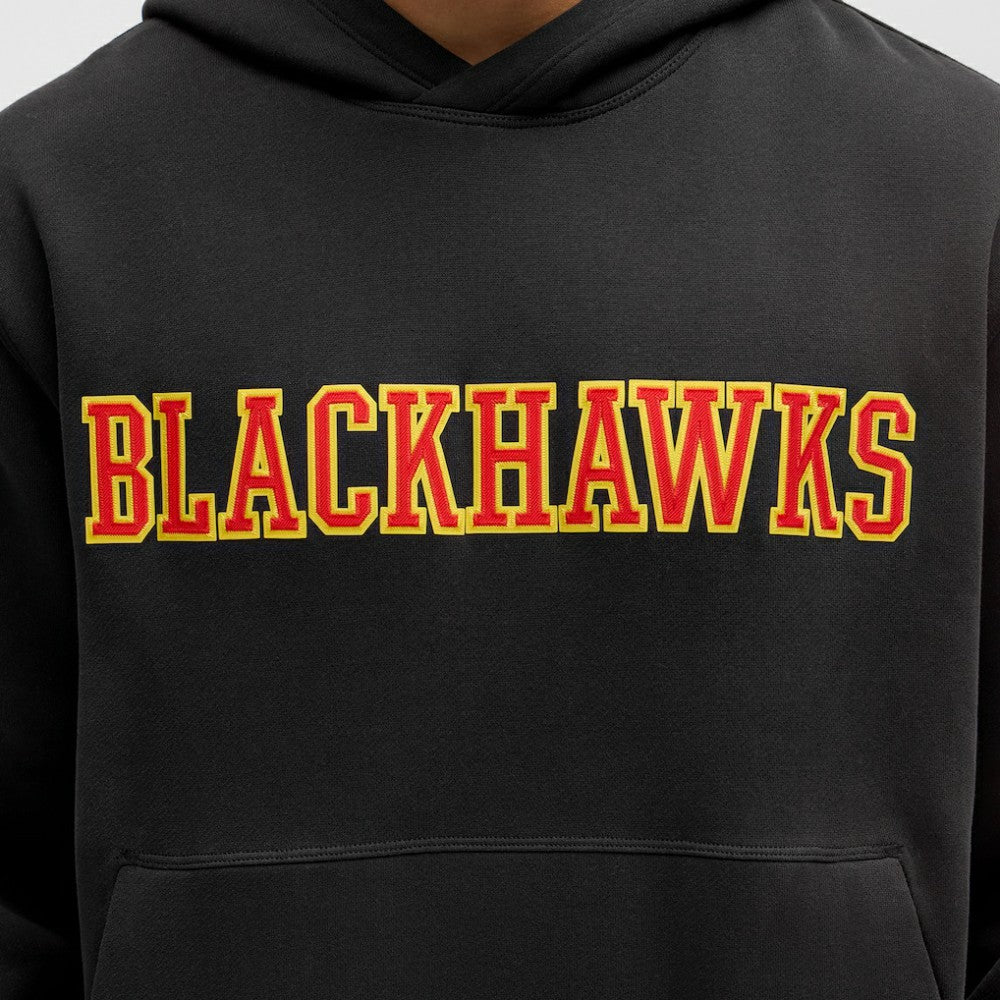 Chicago Blackhawks lululemon Steady State Pullover Hoodie - Black | NHL Lifestyle