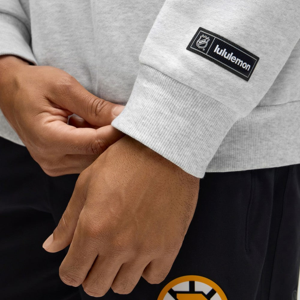 Boston Bruins lululemon Steady State Pullover Hoodie - Heathered Core Ultra Light Grey | NHL near me