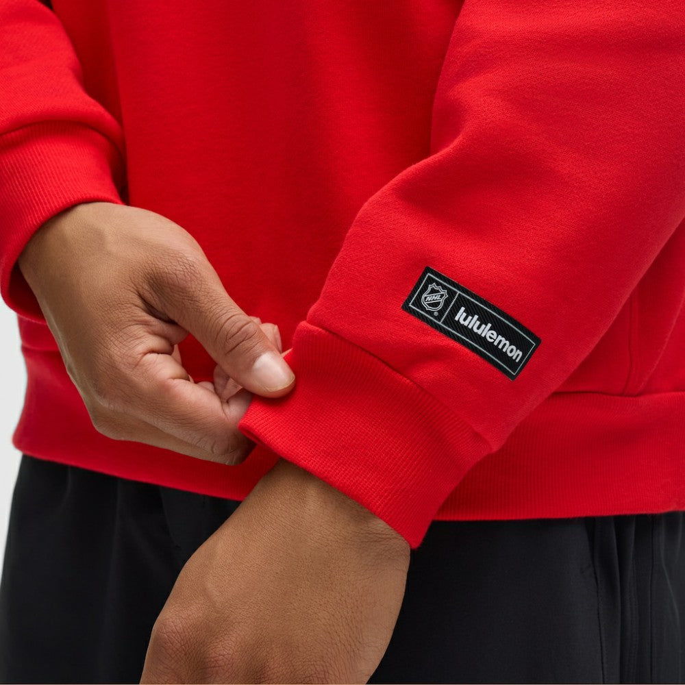 New Jersey Devils lululemon Steady State Pullover Hoodie - True Red | NHL Clearance