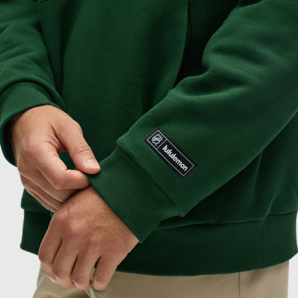 Minnesota Wild lululemon Steady State Pullover Hoodie - Green | NHL Clearance