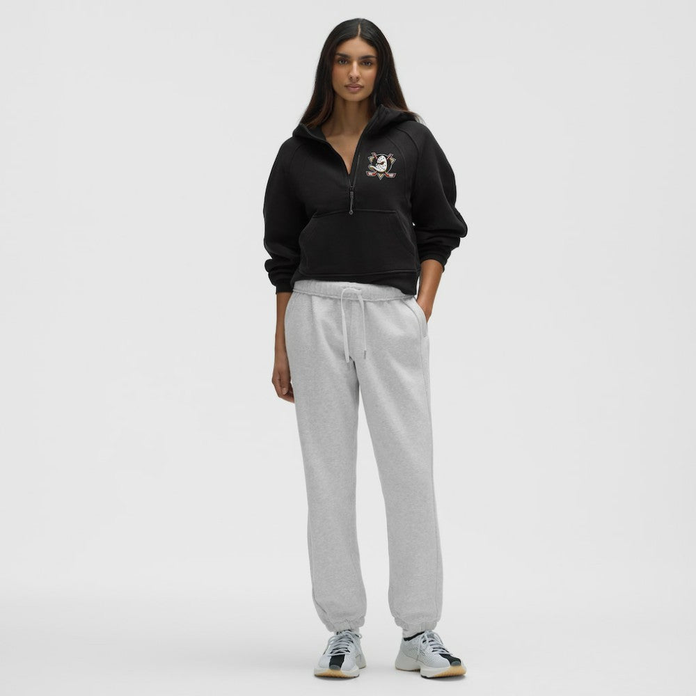 Anaheim Ducks lululemon Women's Scuba Oversized Half-Zip Hoodie - Black | NHL Clearance