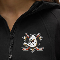 Anaheim Ducks lululemon Women's Scuba Oversized Half-Zip Hoodie - Black | NHL Clearance