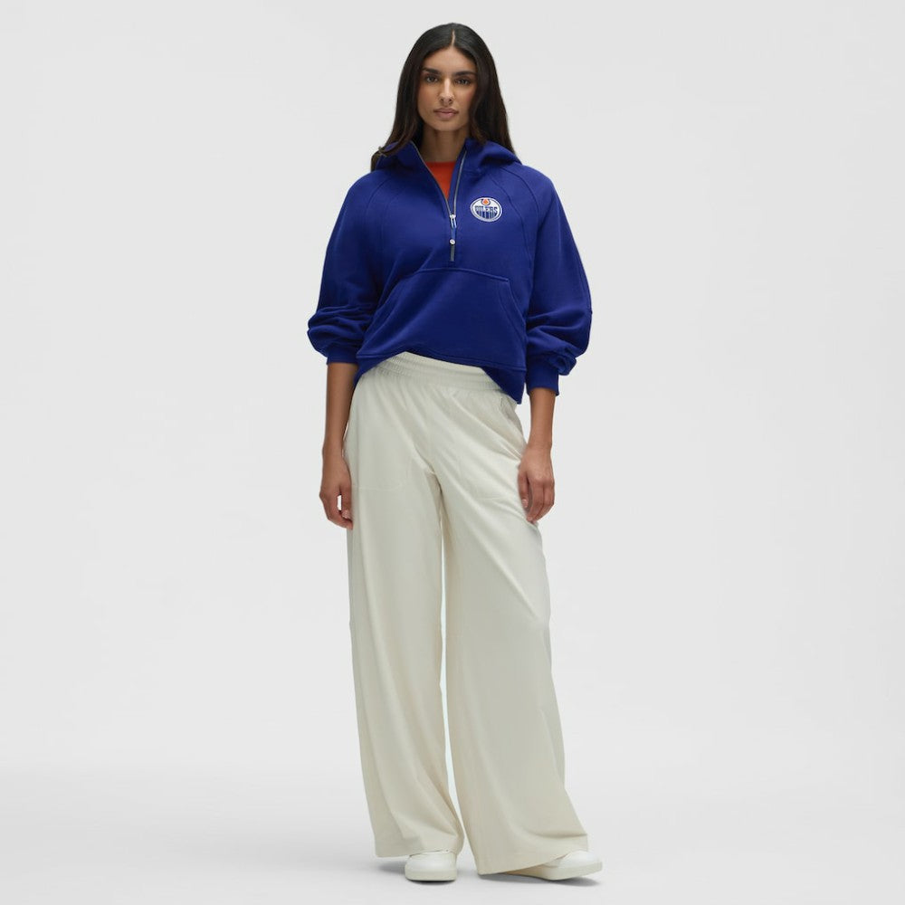 Edmonton Oilers lululemon Women's Scuba Oversized Half-Zip Hoodie - Larkspur | NHL on sale