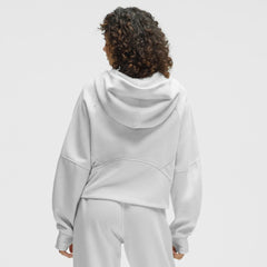 Los Angeles Kings lululemon Women's Scuba Oversized Half-Zip Hoodie - Heathered Core Ultra Light Grey | NHL near me