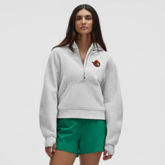 Ottawa Senators lululemon Women's Scuba Oversized Half-Zip Hoodie - Heathered Core Ultra Light Grey | NHL near me