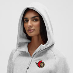 Ottawa Senators lululemon Women's Scuba Oversized Half-Zip Hoodie - Heathered Core Ultra Light Grey | NHL near me