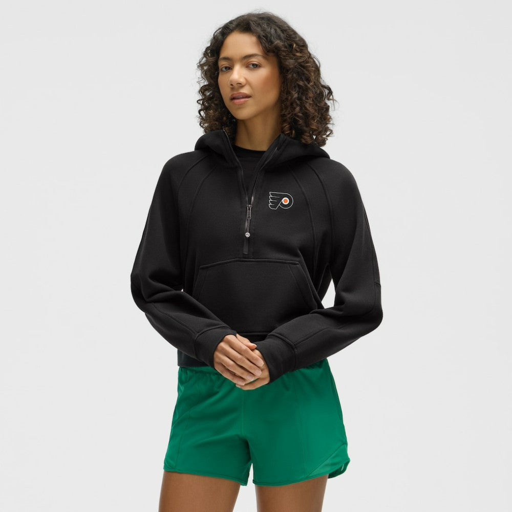 Philadelphia Flyers lululemon Women's Scuba Oversized Half-Zip Hoodie - Black | NHL near me