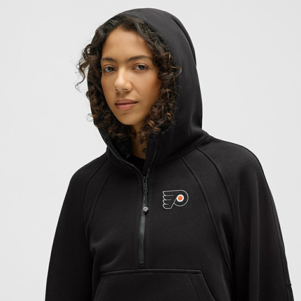 Philadelphia Flyers lululemon Women's Scuba Oversized Half-Zip Hoodie - Black | NHL near me