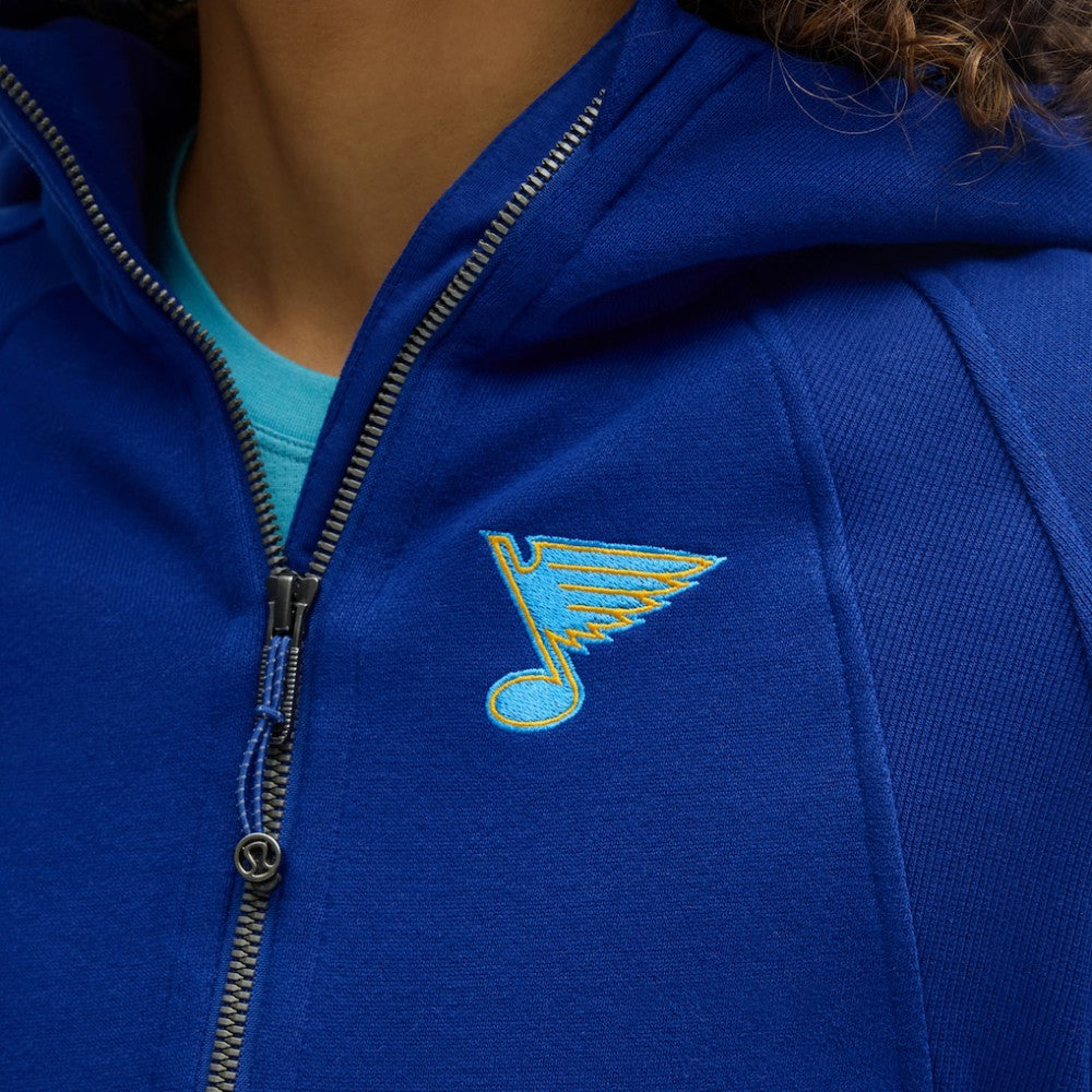 St. Louis Blues lululemon Women's Scuba Oversized Half-Zip Hoodie - College Cobalt | NHL Clearance
