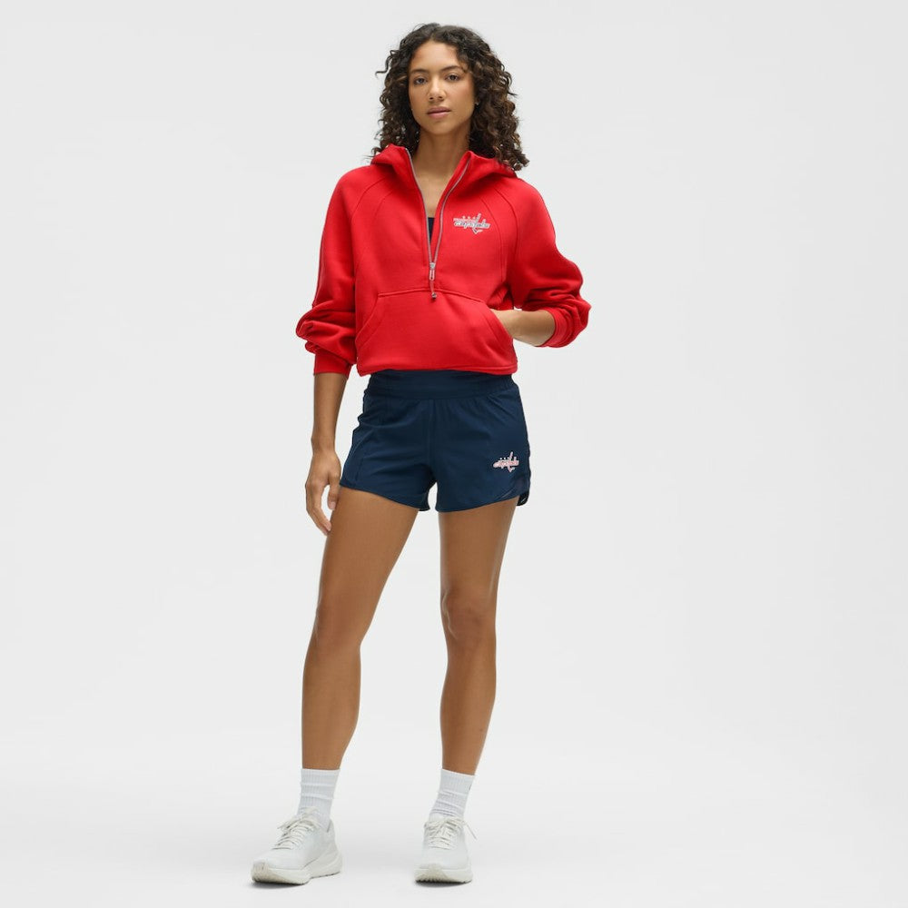 Washington Capitals lululemon Women's Scuba Oversized Half-Zip Hoodie - True Red | NHL near me
