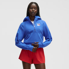 New York Rangers lululemon Women's Scuba Oversized Half-Zip Hoodie - Blue | NHL sale