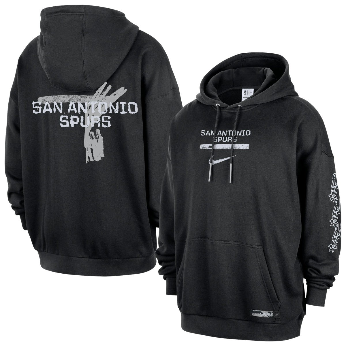 Nike San Antonio Spurs Courtside Club Premium Hoodie Black