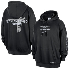 Nike San Antonio Spurs Courtside Club Premium Hoodie Black
