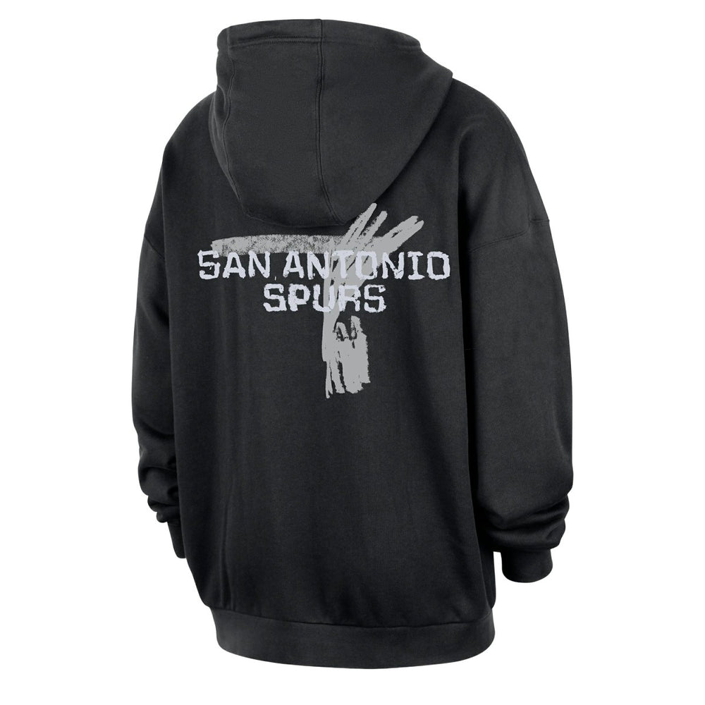 Nike San Antonio Spurs Courtside Club Premium Hoodie Black