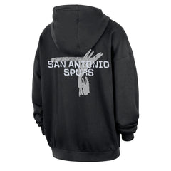 Nike San Antonio Spurs Courtside Club Premium Hoodie Black