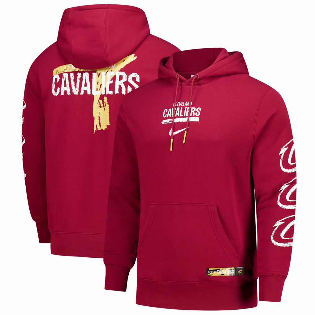 Nike Cleveland Cavaliers Courtside Club Premium Hoodie Wine