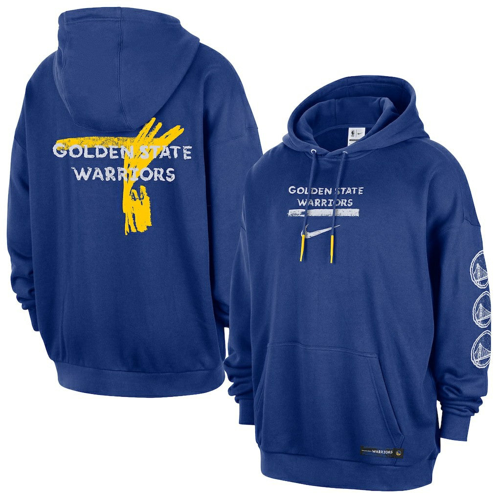 Nike Golden State Warriors Courtside Club Premium Hoodie Royal