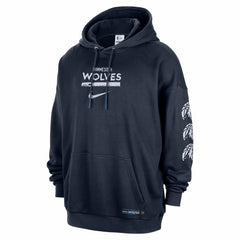 Nike Minnesota Timberwolves Courtside Club Premium Hoodie Navy