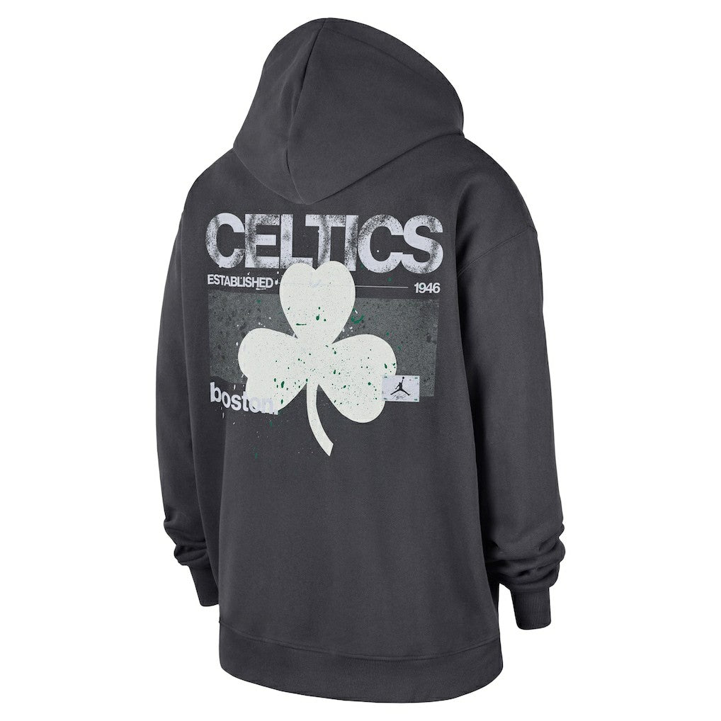 Boston Celtics Jordan Brand Statement Jumpman Flight Premiere Hoodie Anthracite