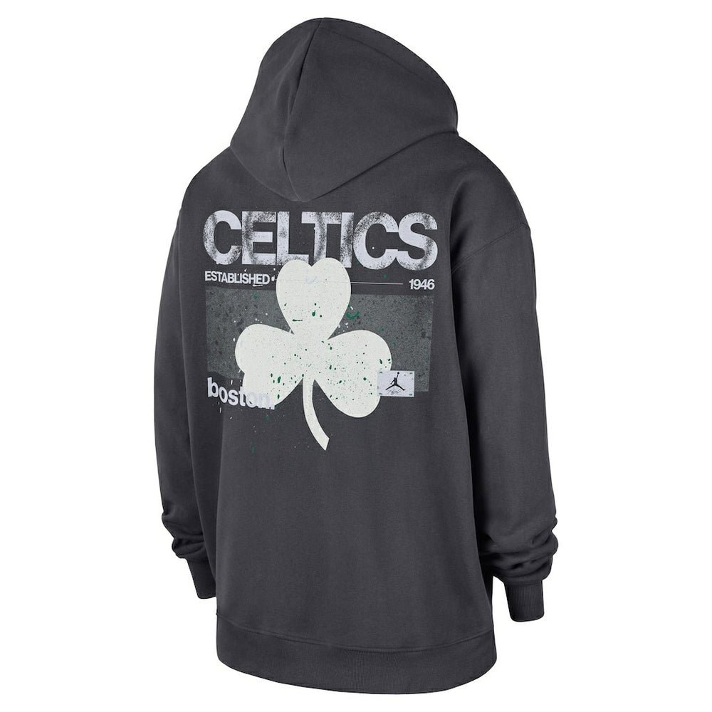 Boston Celtics Jordan Brand Statement Jumpman Flight Premiere Hoodie Anthracite