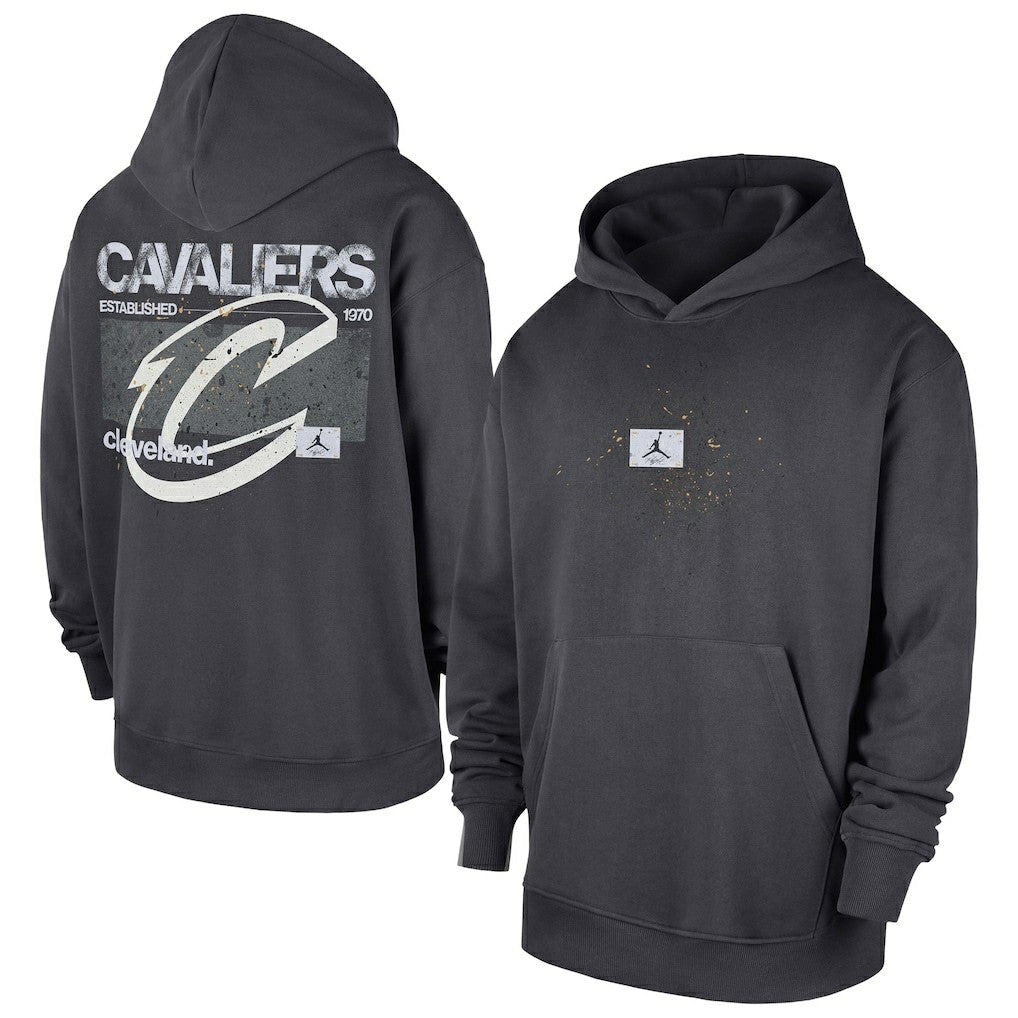 Cleveland Cavaliers Jordan Brand Statement Jumpman Flight Premiere Hoodie Anthracite