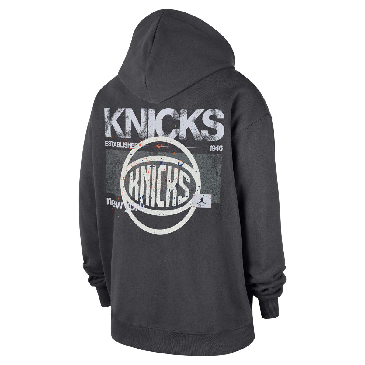New York Knicks Jordan Brand Statement Jumpman Flight Premiere Hoodie Anthracite