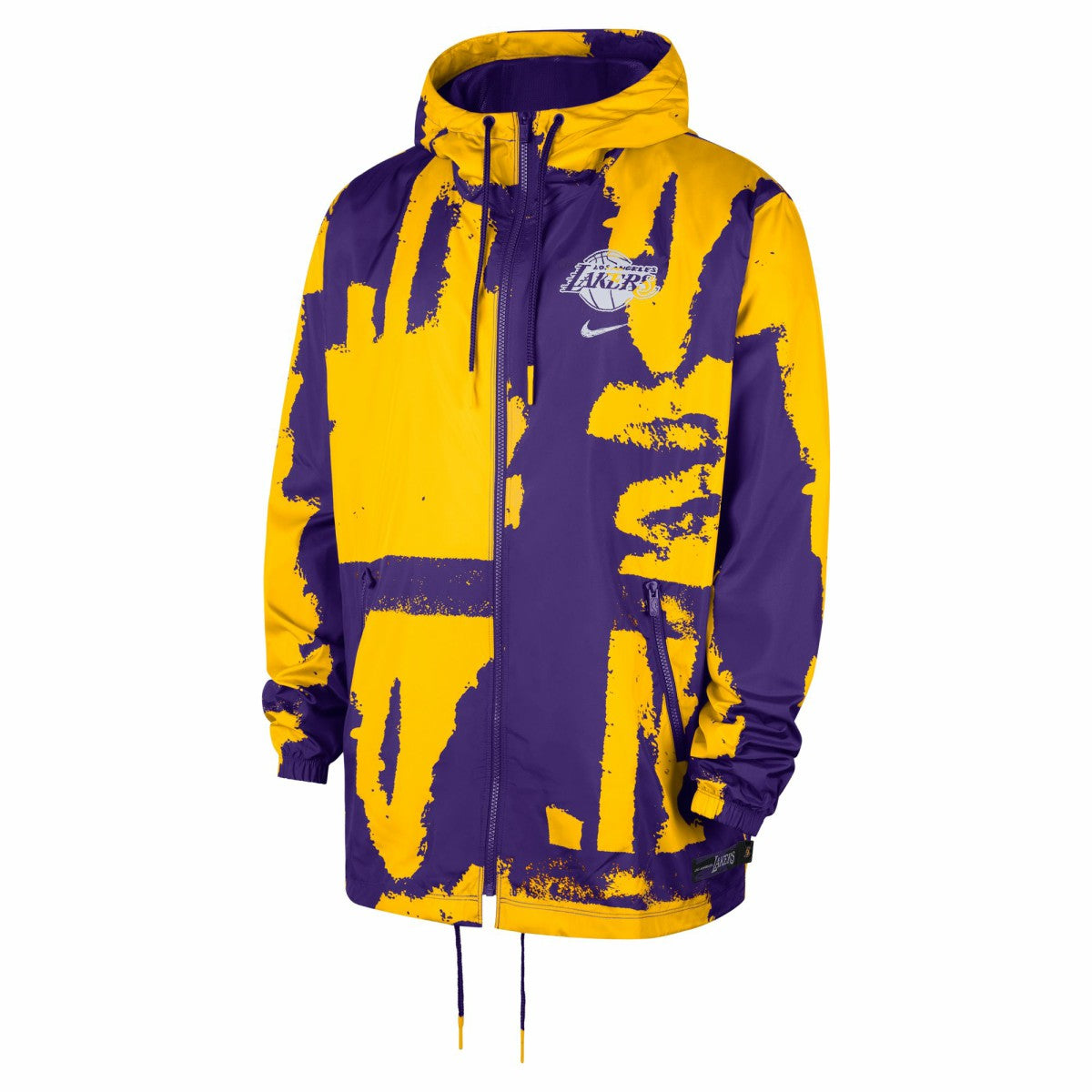 Nike Los Angeles Lakers Unisex Courtside Club Premium Woven Full-Zip Hooded Jacket Purple