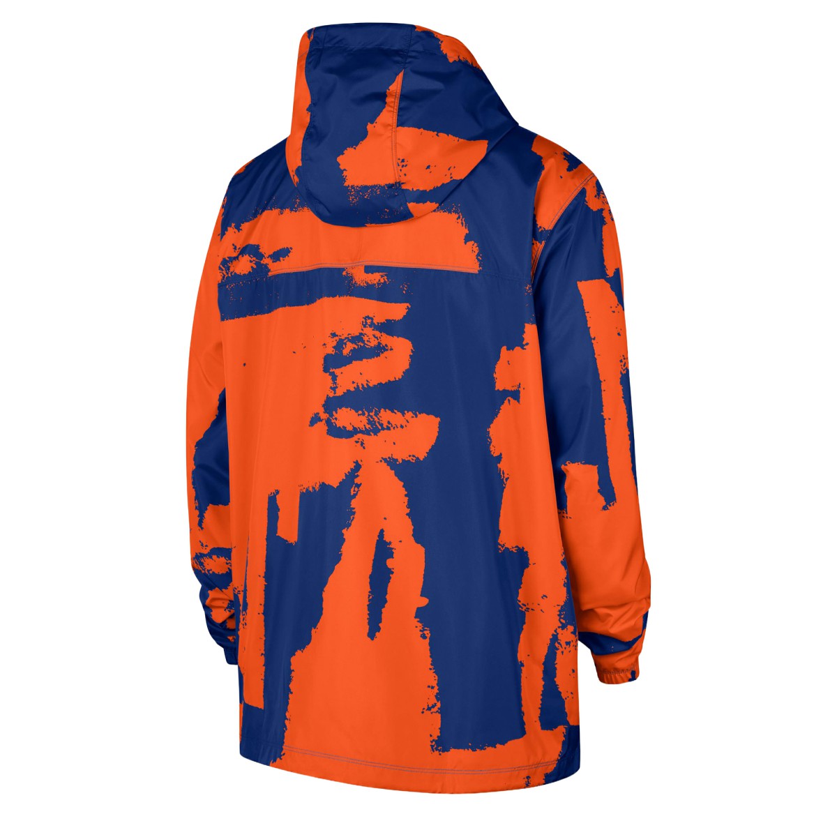 Nike New York Knicks Courtside Club Premium Woven Full-Zip Hooded Jacket Blue/Orange