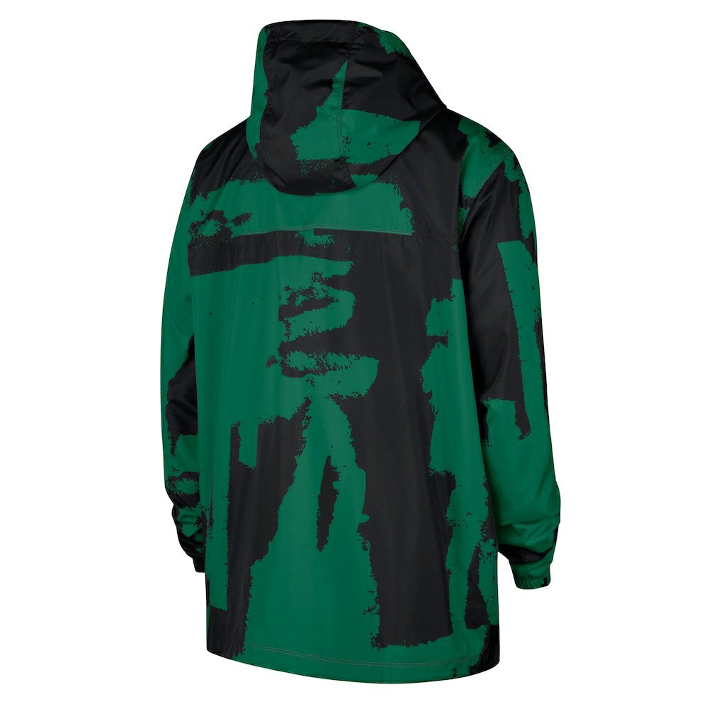 Nike Boston Celtics Courtside Club Premium Woven Full-Zip Hooded Jacket Black/Kelly Green