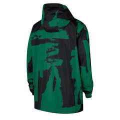 Nike Boston Celtics Courtside Club Premium Woven Full-Zip Hooded Jacket Black/Kelly Green