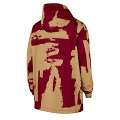 Nike Cleveland Cavaliers Courtside Club Premium Woven Full-Zip Hooded Jacket Wine/Gold