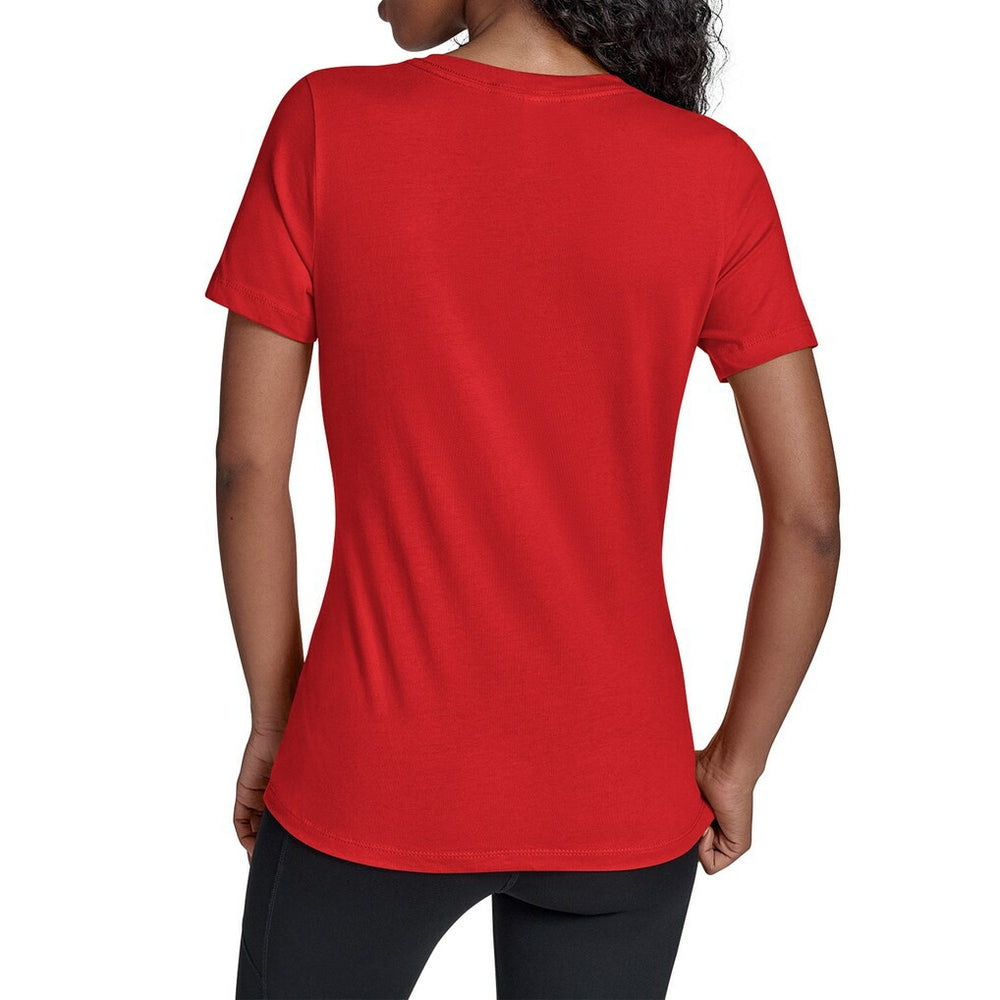 Kansas City Chiefs Starter Women's Groovy Script V-Neck T-Shirt - Red - NFL
