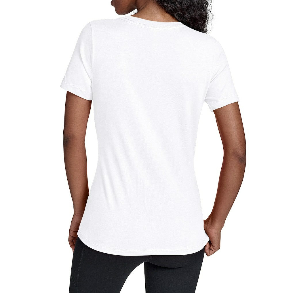 Miami Dolphins Starter Women's Groovy Script V-Neck T-Shirt - White - NFL