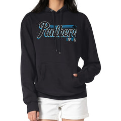 Carolina Panthers Starter Women's Groovy Script Pullover Hoodie - Black - NFL
