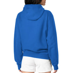 Seattle Seahawks Starter Women's Throwback Groovy Script Pullover Hoodie - Royal - NFL