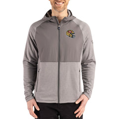San Francisco 49ers Cutter & Buck Peshastin Eco Fleece Recycled Raglan Full-Zip Tri-Blend Hybrid Jacket - Heather Gray - NFL
