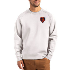 Chicago Bears Cutter & Buck Throwback Roam Recycled Raglan Pullover Sweatshirt - Gray - NFL