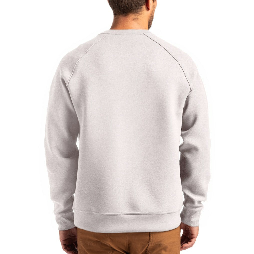 Green Bay Packers Cutter & Buck Helmet Roam Recycled Raglan Pullover Sweatshirt - Gray - NFL