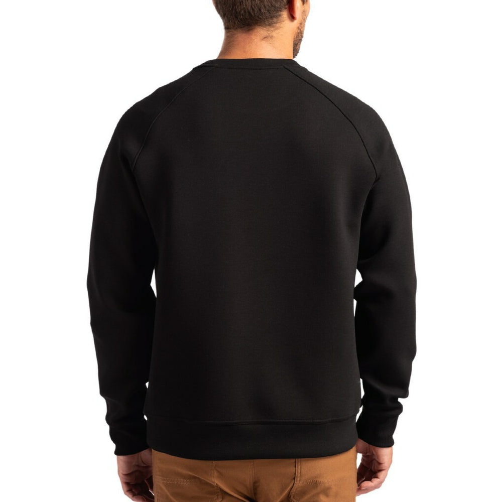 New York Jets Cutter & Buck Helmet Roam Recycled Raglan Pullover Sweatshirt - Black - NFL