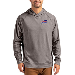 Buffalo Bills Cutter & Buck Adapt Knit Recycled Raglan Pullover Hoodie - Heather Gray - NFL