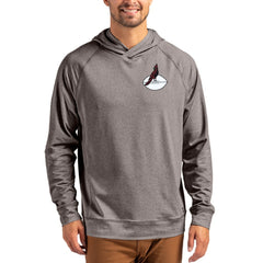 Arizona Cardinals Cutter & Buck Adapt Historic Knit Recycled Raglan Pullover Hoodie - Dark Heather Gray - NFL