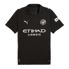 Puma - Manchester City 2025/26 Away Replica Custom Jersey - Black