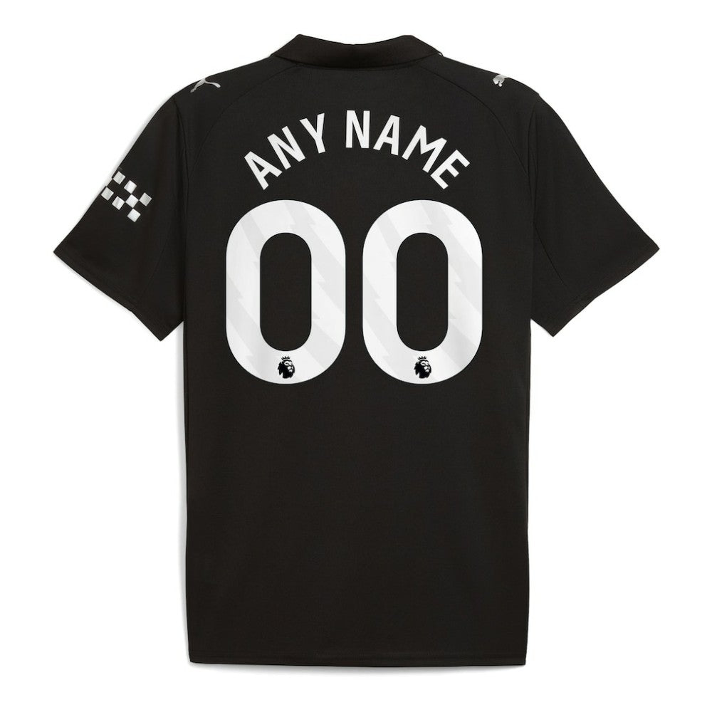 Puma - Manchester City 2025/26 Away Replica Custom Jersey - Black