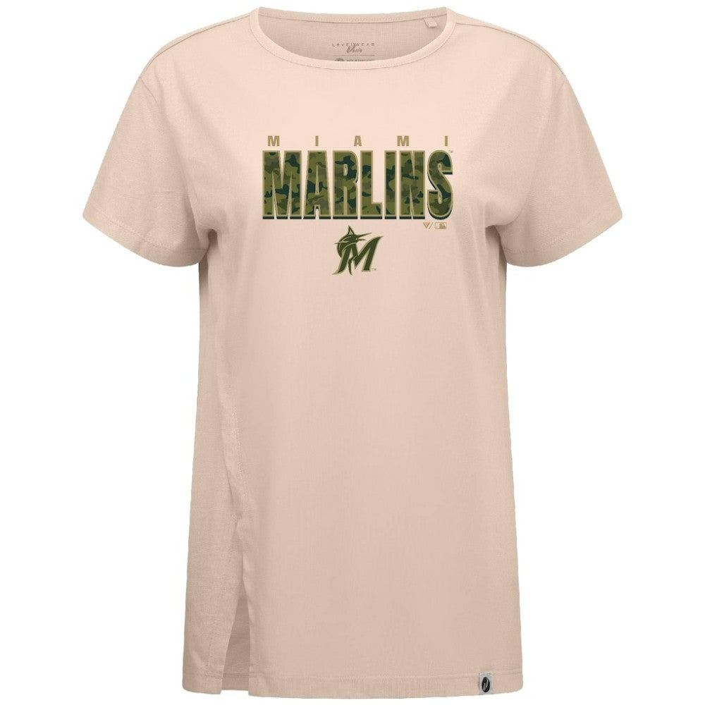Miami Marlins Levelwear Women's Influx Protect W T-Shirt for sale