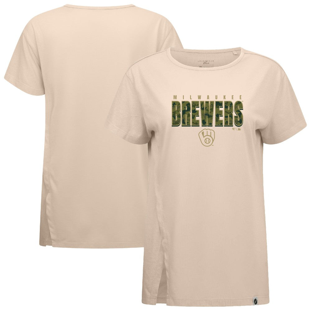 Milwaukee Brewers Levelwear Women's Influx Protect W T-Shirt Sale